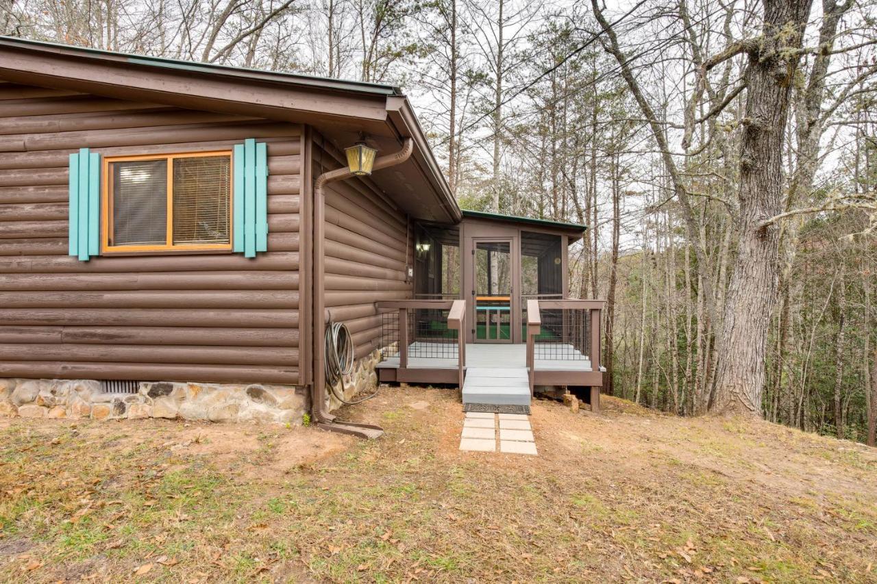 Peaceful Warne Cabin Fenced Yard And Screened Porch Brasstown Εξωτερικό φωτογραφία